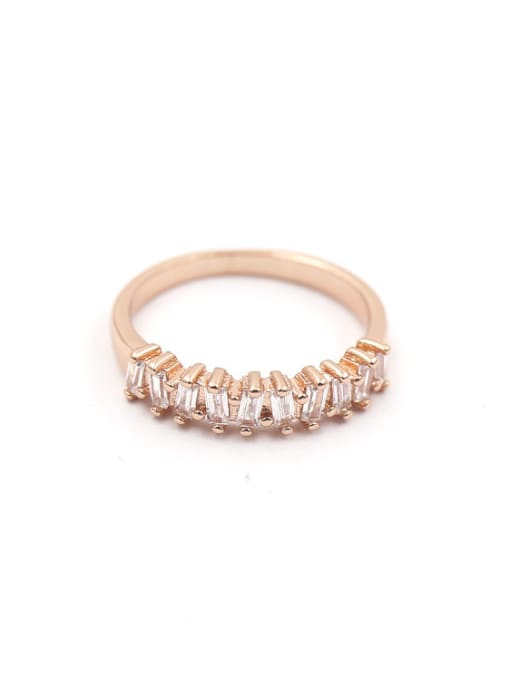 My Model Fashion Zircon Copper Ring 2