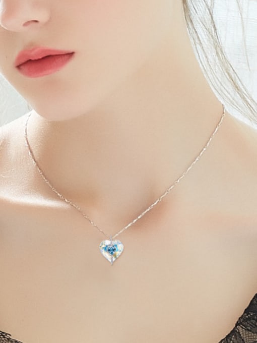 CEIDAI Fashion Heart shaped austrian Crystal Necklace 1