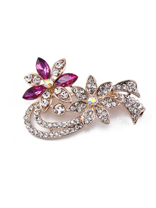 Inboe new 2018 2018 2018 2018 Flower-shaped Crystals Brooch 3