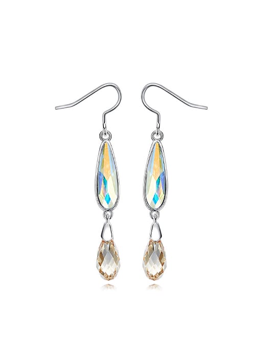 CEIDAI Fashion Shiny austrian Crystals Copper Earrings 0