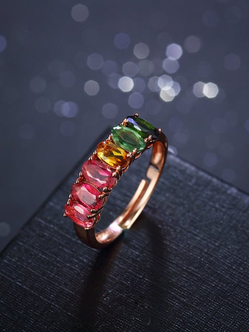 Deli Multi-color Gemstones Multistone ring 0