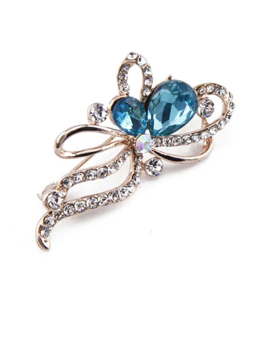 Inboe 2018 2018 Bowknot Shaped Crystals Brooch 5