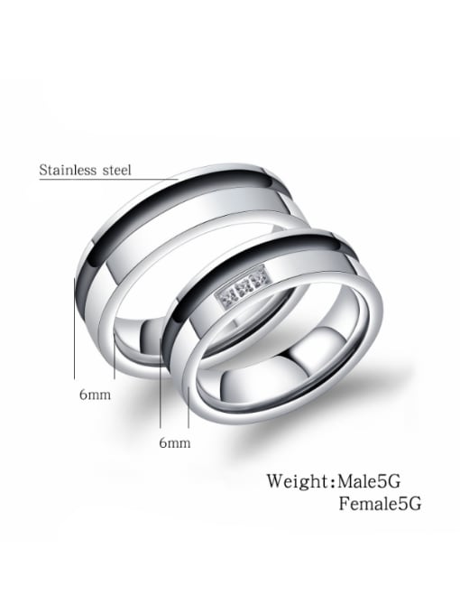 Open Sky Stainless Steel With Fashion Round Rings 2