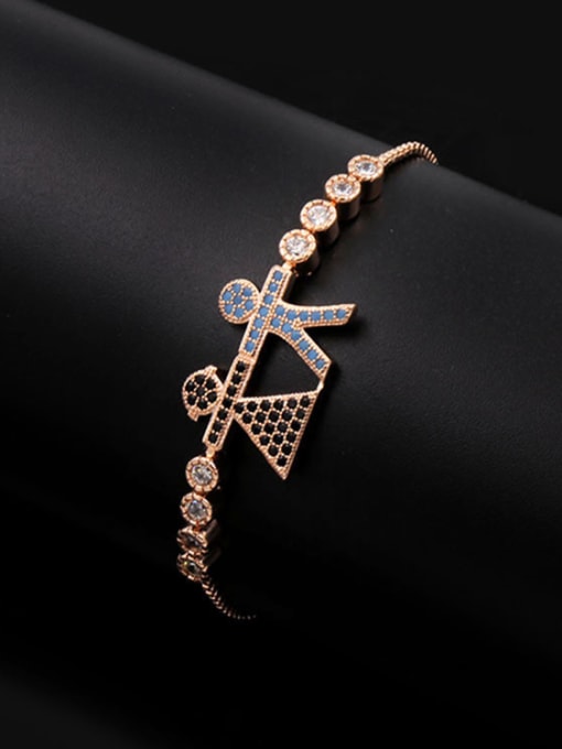 Rose Gold Cartoon Characters Stretch Bracelet