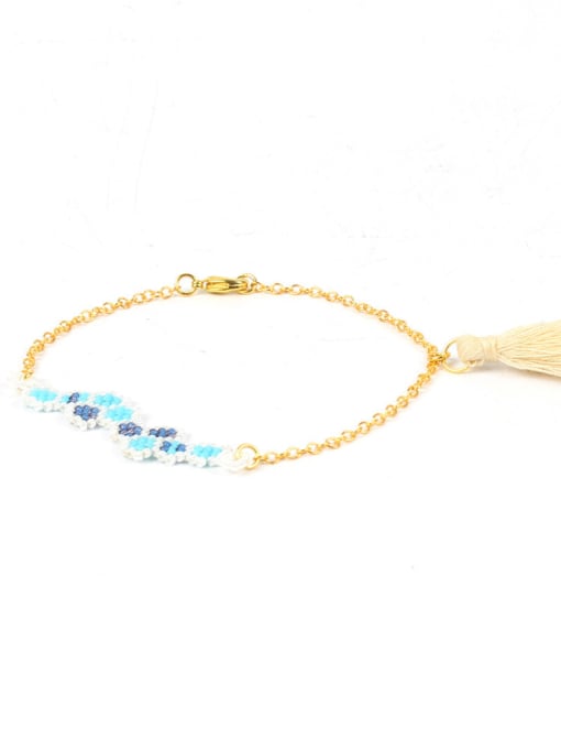 HB546-C Western Style Handmade Alloy Tassel Bracelet