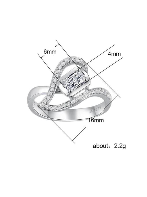 MATCH Copper WithCubic Zirconia  Delicate Heart Engagement Rings 1