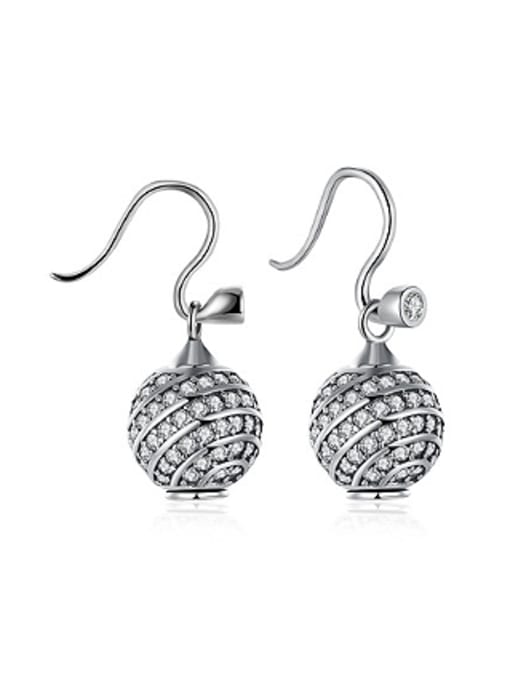 OUXI Fashion Zirconias Ball Women Earrings 0