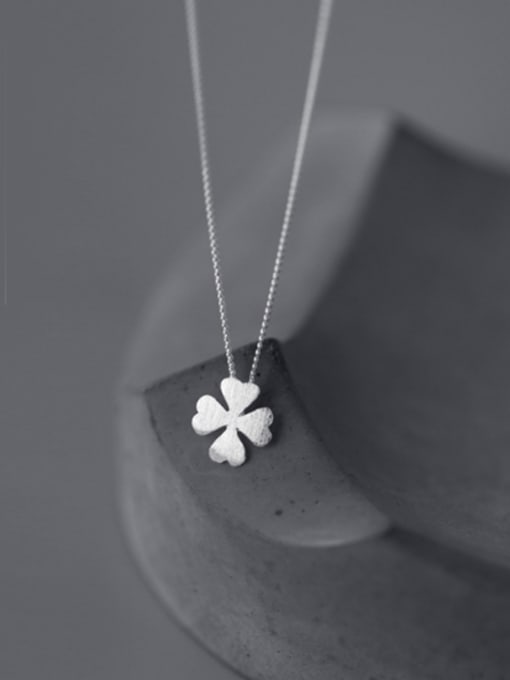 Rosh s925 Silver Fashion sweet Flower Necklace 0