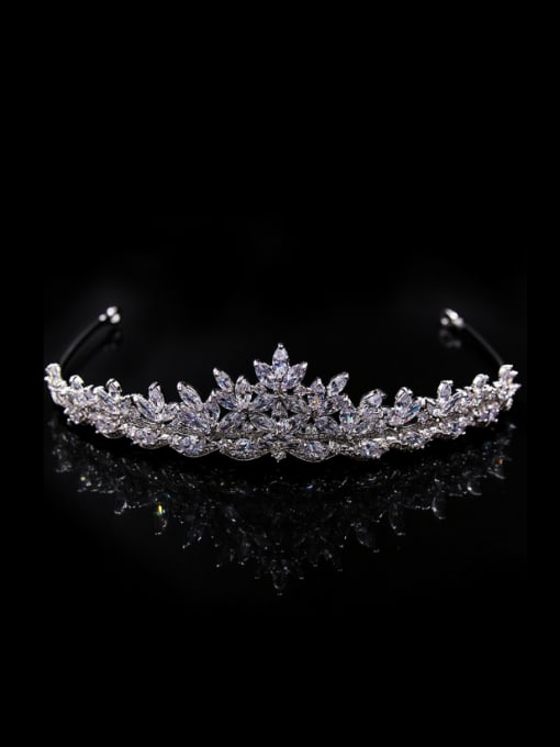 Cong Love Luxury Crown-shape Fashion Copper Wedding Hair Accessories 0