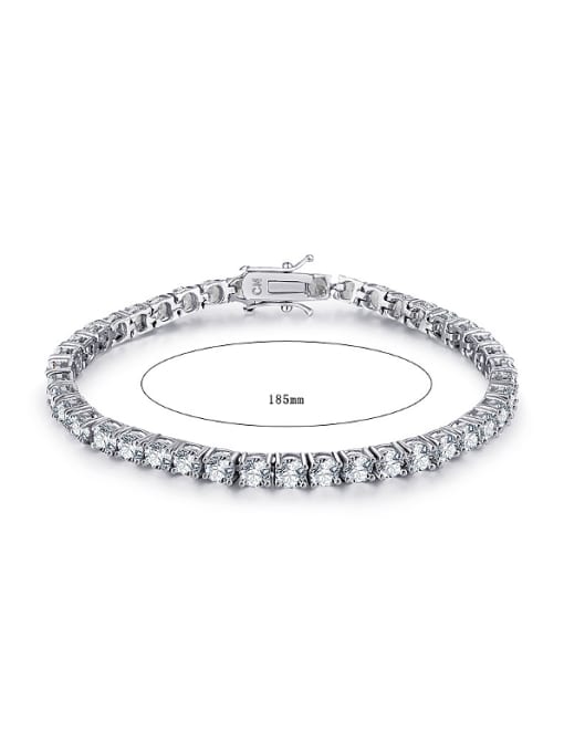 4Mm White Zircon Bracelet