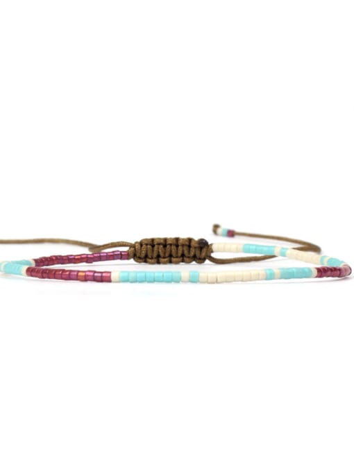 HB619-K Hot Selling Colorful Women Woven Rope Bracelet