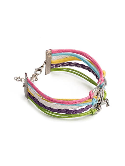OUXI Multi-layers Artificial Leather Ropes Bracelet 2