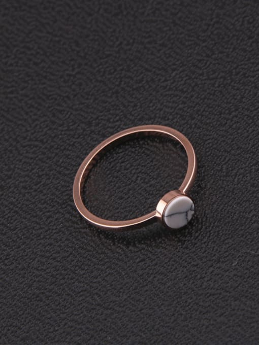 GROSE Simple Style Round Stone Women Ring 0