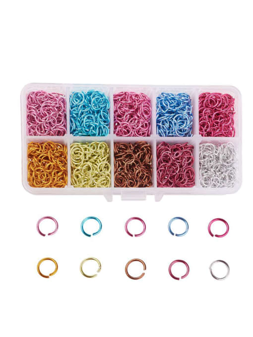 10*1mm  Color Mixing 1 Aluminum With Anti Oxidation Fashion Open Jump Rings