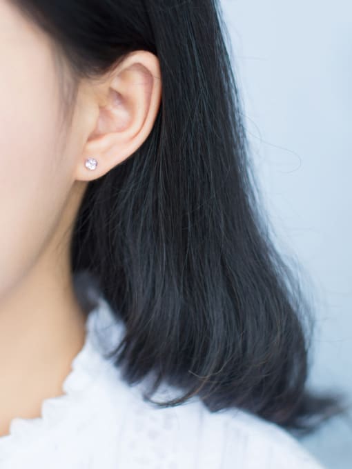 Rosh S925 Silver Sugar Fashion Simple Color stud Earring 2