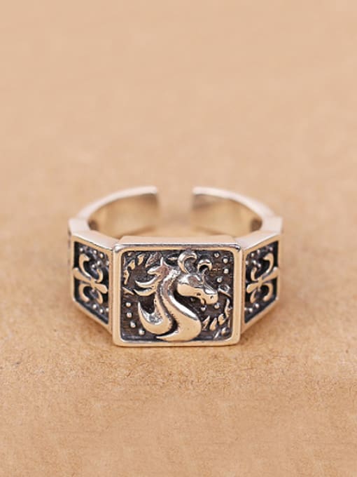 Peng Yuan Punk style Personalized Opening Ring