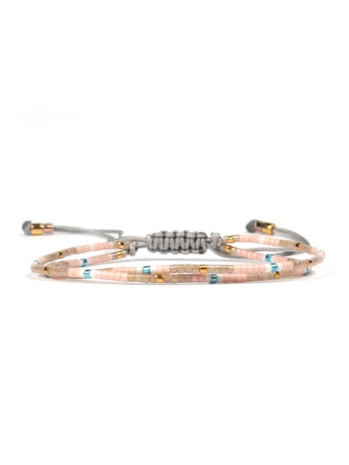 HB618-N Western Style Colorful Woven Bracelet