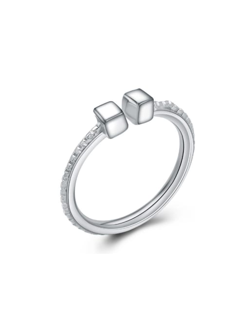 kwan Geometric Square Simple Fashion Opening Ring 0