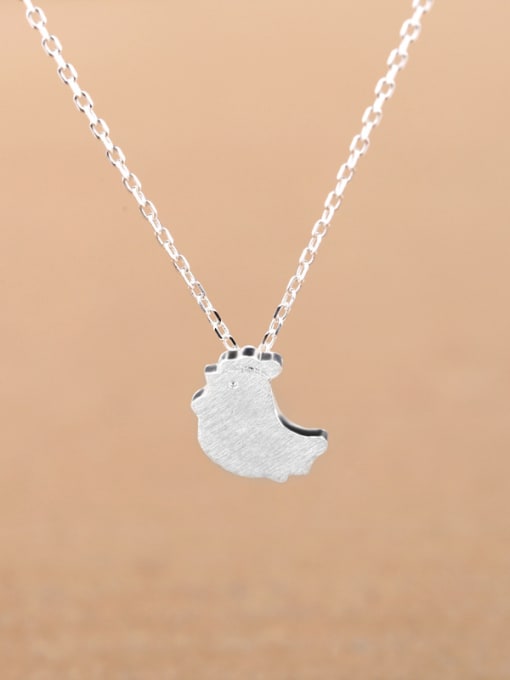 Peng Yuan Simple Little Chick Silver Necklace