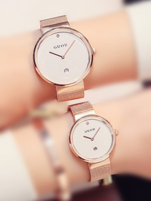 large size GUOU Brand Simple Lovers Watch
