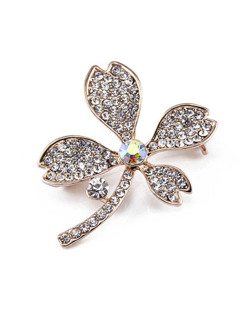 Inboe 2018 Rose Gold Plated Flower Brooch 0