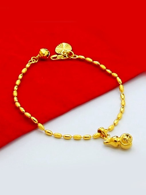 Yi Heng Da Trendy 24K Gold Plated Gourd Shaped Women Bracelet 1