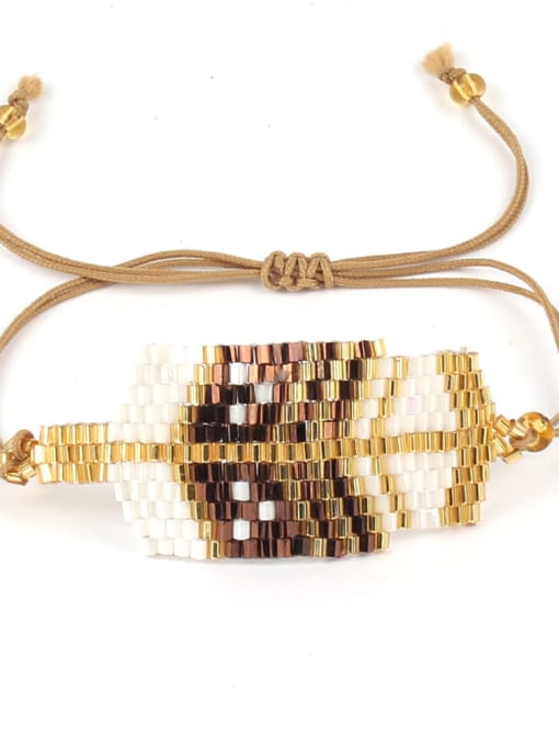 JHBZBVB490-J Woven Leaves  Bohemia Handmade Fashion Bracelet