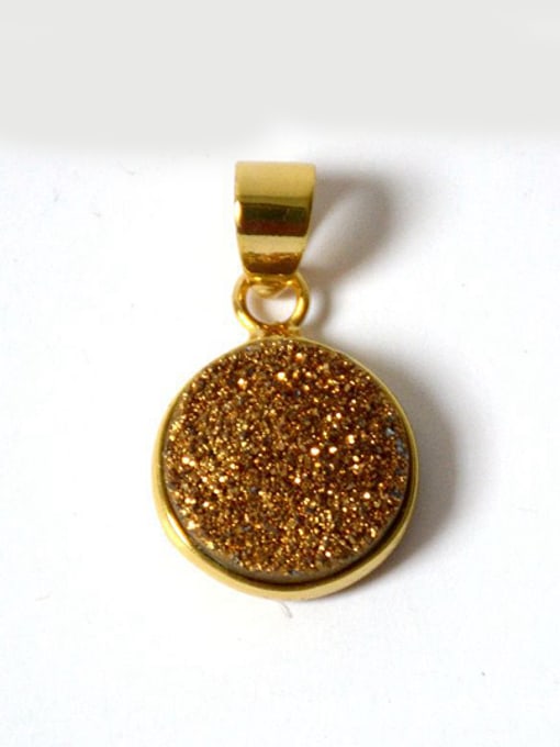 Gold Fashion Natural Crystal Gold Plated Pendant