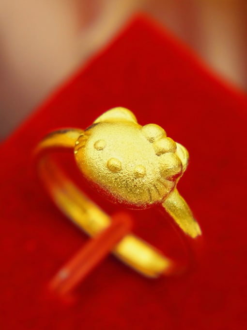 A Gold Plated S Shaped Women Ring