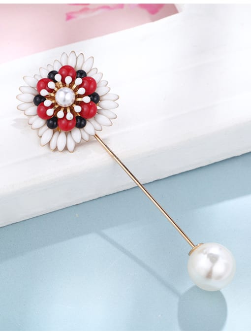 D230 Alloy With  Enamel Romantic Flower Brooches