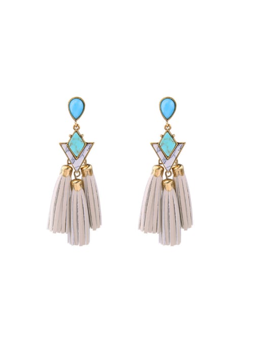 KM Fashion Exaggerated Tassels drop earring 0