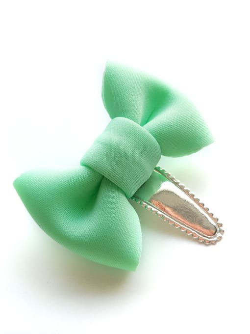 Aqua Green Color Bow Hair clip