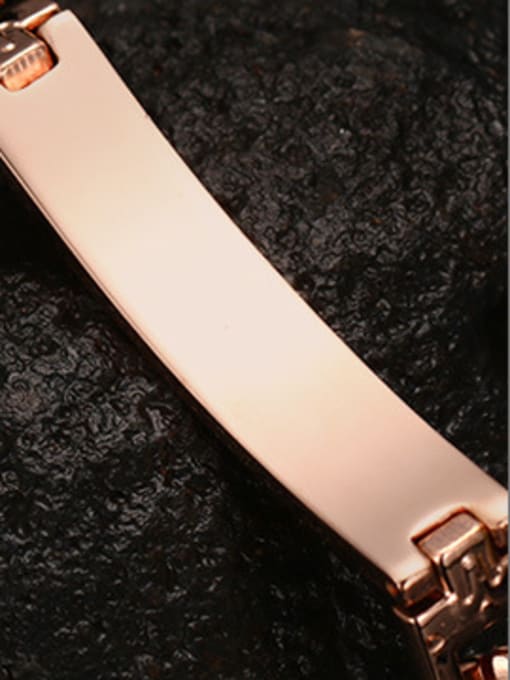 CONG Fashion Rose Gold Plated Cross Shaped Zircon Bracelet 1