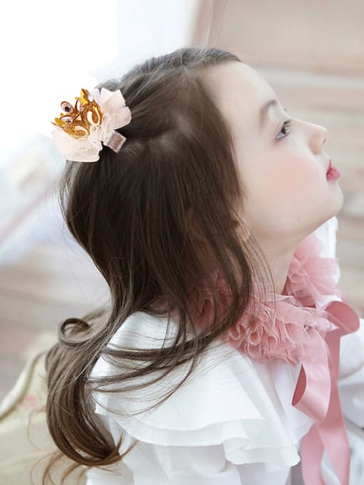 YOKI KIDS Lace Yarn Crown Hair with mini hat 1