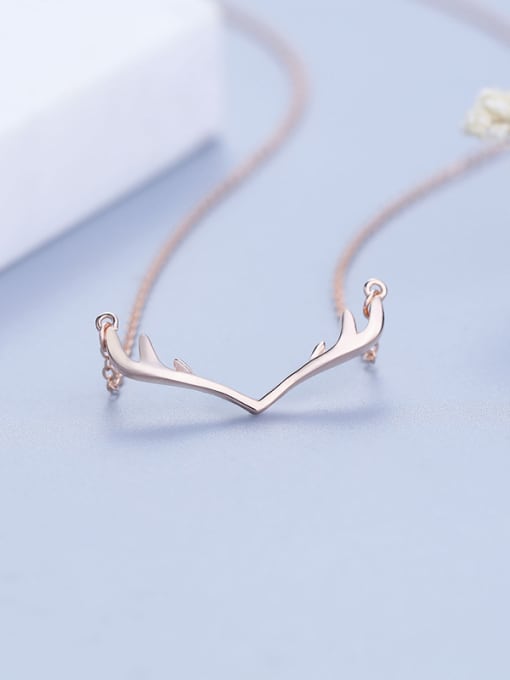 Rose Gold Rose Gold Antlers Necklace