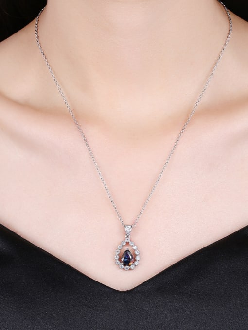 OUXI Fashion Water Drop Shaped Necklace 1