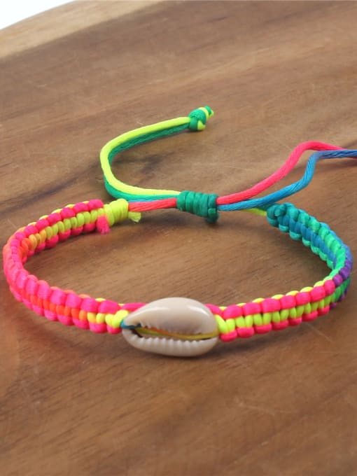 handmade Shell Accessories Woven Polyamide Rope Bracelet 2