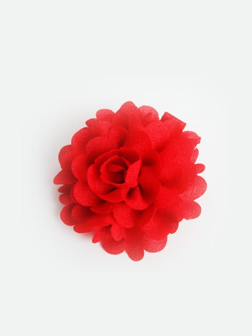 YOKI KIDS Red Flower Hair clip 0