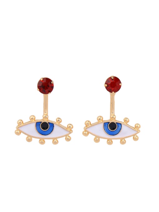 KM Removable Eyes-shape drop earring