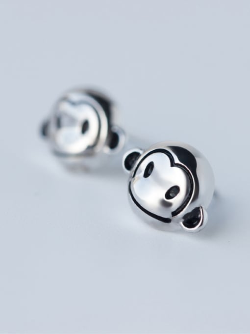 Rosh S925 naughty monkey stud Earring 0