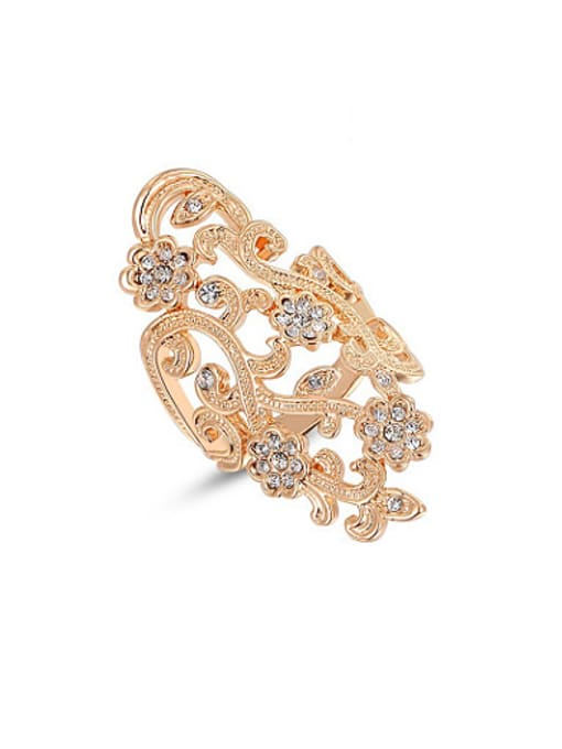 Ronaldo Gold Plated Plum Blossom Shaped Ring 0