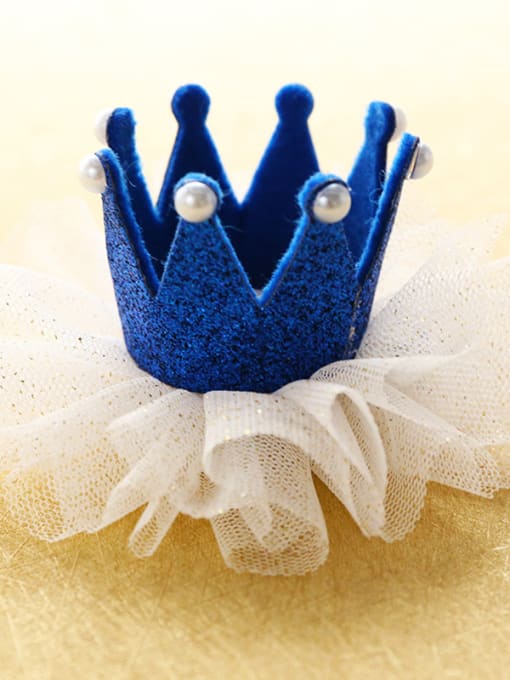 Blue Crown Princess Hair with mini hat