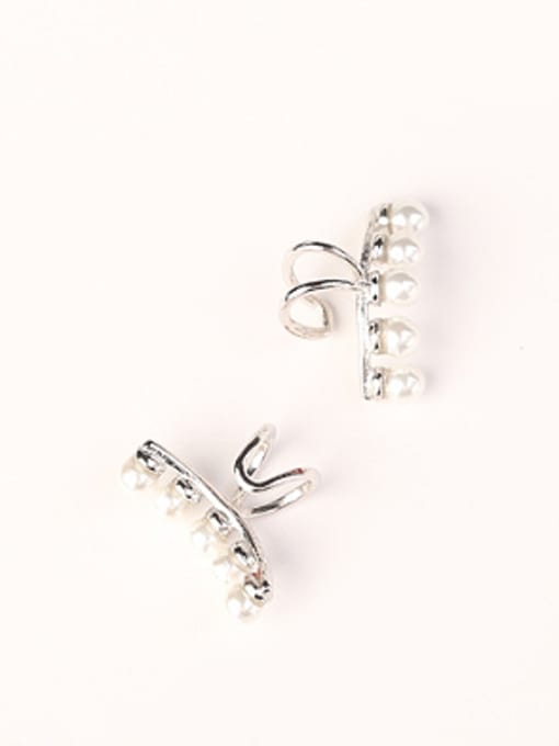Peng Yuan Freshwater Pearls Silver Clip On Earrings 2