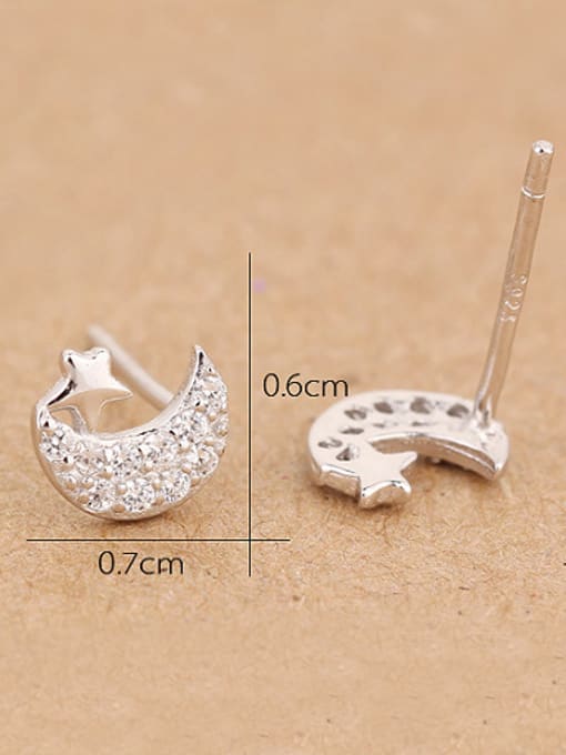 Peng Yuan Moon Star stud Earring 3