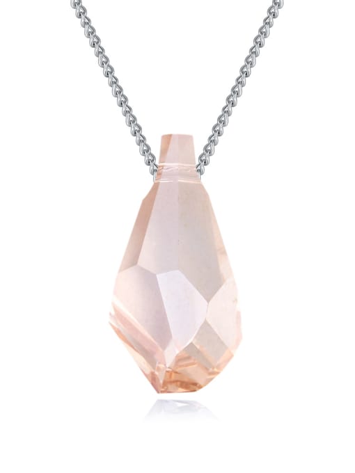 QIANZI Simple Water Drop austrian Crystal Pendant Necklace 1