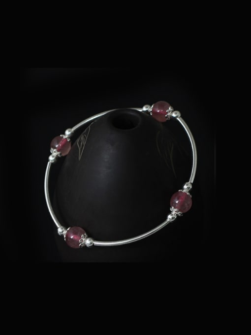 SILVER MI Simple Style Crystal Handmade Bracelet 1