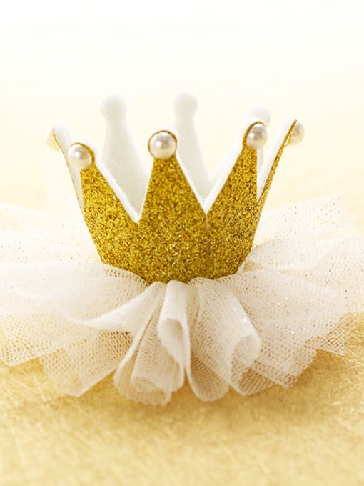 Gold Crown Princess Hair with mini hat