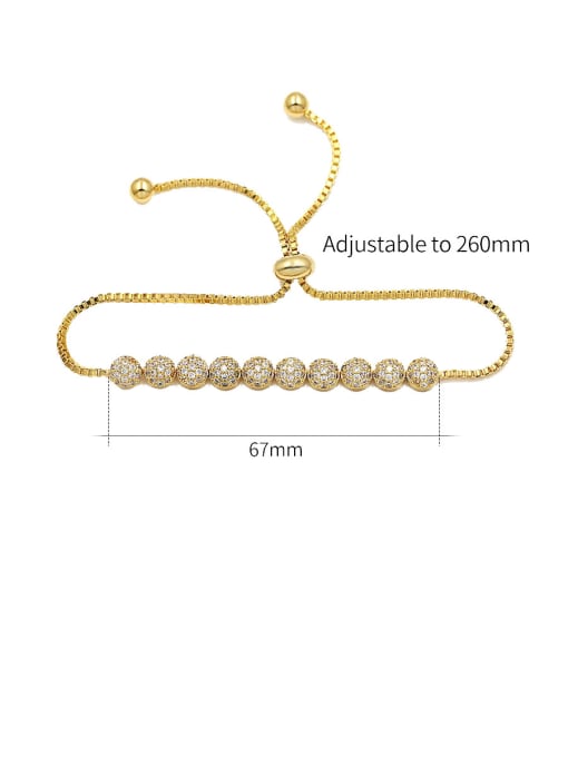 Mo Hai Copper With  Cubic Zirconia Fashion Round adjustable Bracelets 4