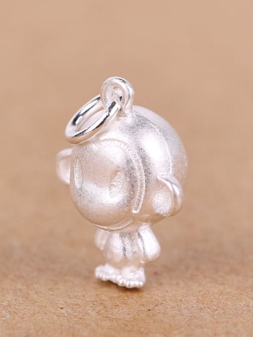 Peng Yuan Tiny Lovely Monkey Silver Pendant