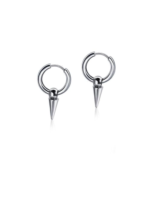 Open Sky 316L Surgical Steel With Platinum Plated Punk Irregular Stud Earrings 0